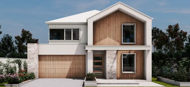 Double storey home build in Mitcham, Melbourne by Destin Constructions