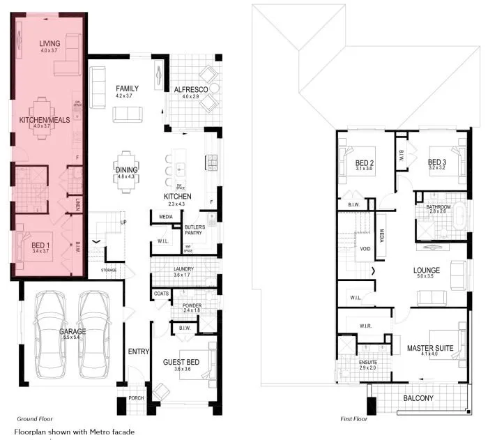 Forest Hill double storey home plan in Melbourne designed by Destin Constructions